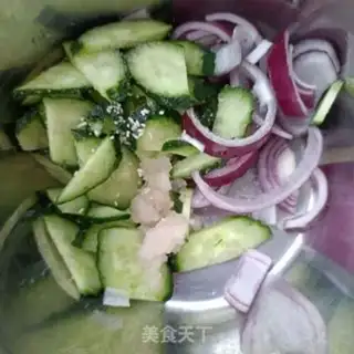 Make Cucumber onion abalone step 5