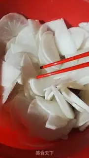 Make Sour and white radish step 5