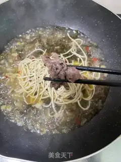 Make Sour beef noodles step 14