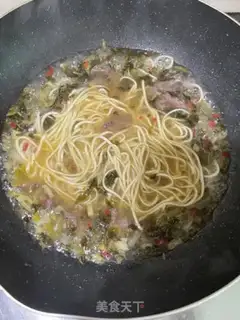 Make Sour beef noodles step 15