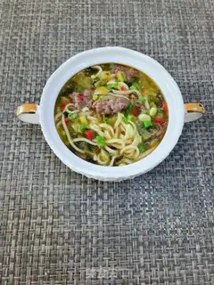 Make Sour beef noodles step 16