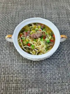 Make Sour beef noodles step 17