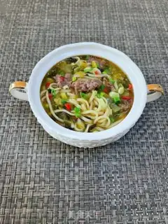 Make Sour beef noodles step 18