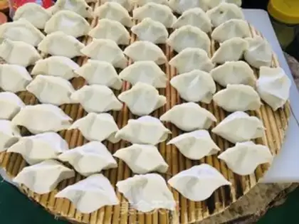 Make Cinnamon, egg dumplings step 9