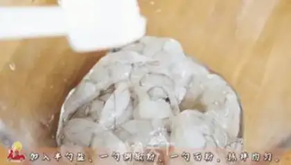 Make Shrimp tofu step 2