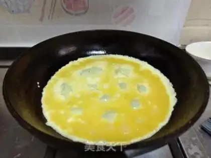 Make Eggskin spinach step 5