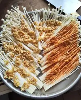 Make Skinny needle mushrooms step 6
