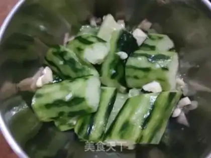 Make A cold cucumber step 2