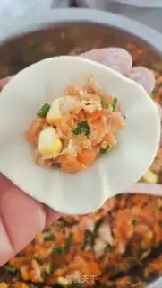 Make Pork carrot corn dumplings step 9