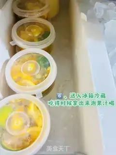 Make A cup of macaroni and lemon orange juice step 6