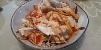 Make Garlic sauce, steamed fish head step 3