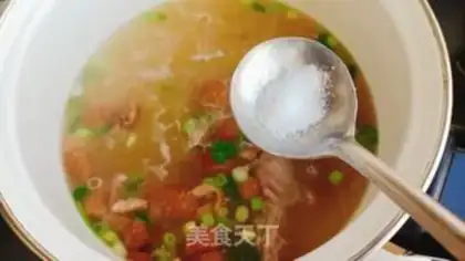 Make Duck stand fan, cabbage soup step 6