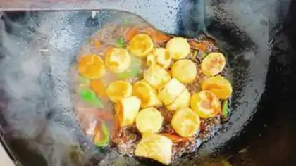 Make Red burning Japanese tofu step 19