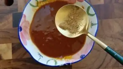 Make Spicy egg sauce step 3