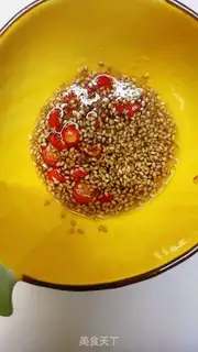 Make Mustard needle mushrooms step 2