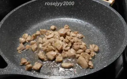 Make Vegetable chicken step 3
