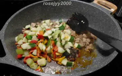 Make Vegetable chicken step 5