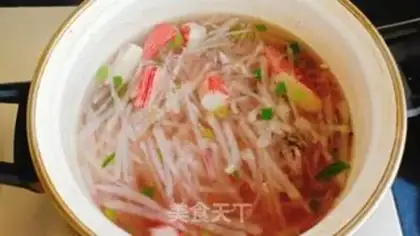 Make Crab stick radish soup step 9