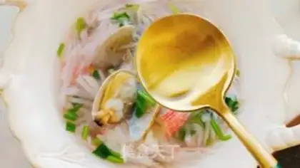Make Crab stick radish soup step 12