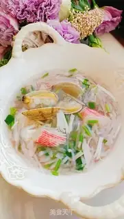 Make Crab stick radish soup step 13