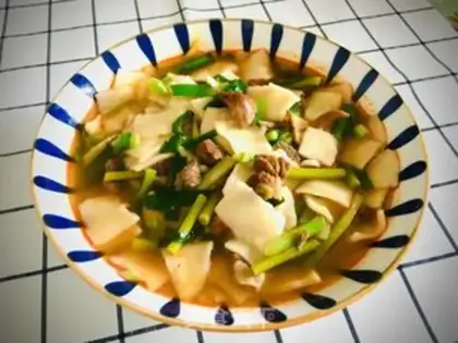 Make Lamb mushroom noodles step 12