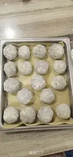 Make Sticky bean buns step 6