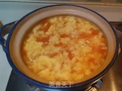 Make Tomato egg soup step 7