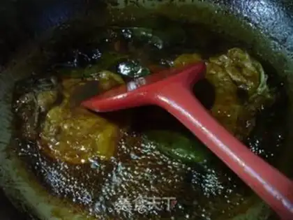 Make A pork chop with sauce step 7