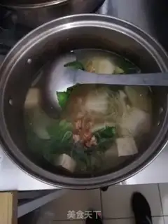 Make Tofu fan soup step 5