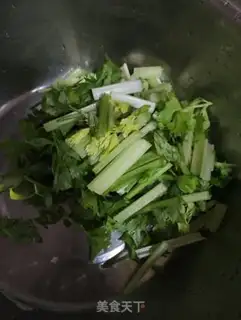 Make Cream celery and sausage step 0