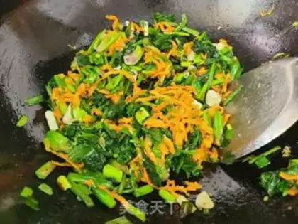 Make Scrambled spinach step 3