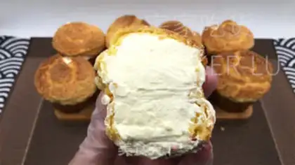 Make Paper cups, souffle puffs step 20