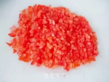 Make Tomato sausage eggcake step 1