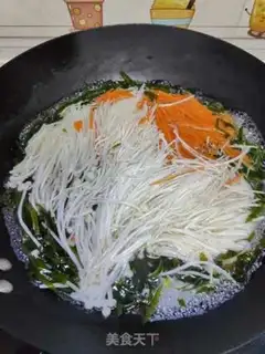 Make The cold sea with the golden mushrooms step 6