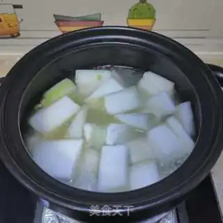 Make Seameat melon soup step 6
