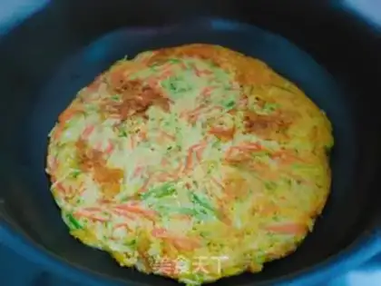 Make Vegetable eggcake step 5