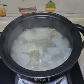 Make Seameat melon soup step 8