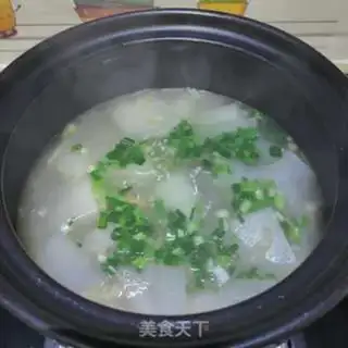 Make Seameat melon soup step 10