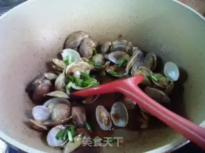 Make Saffron clams step 6