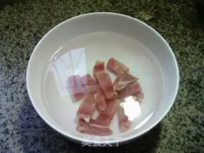 Make Salted meat. Soup step 2