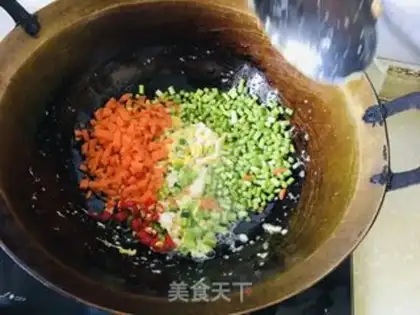 Make Three-coloured rice step 2