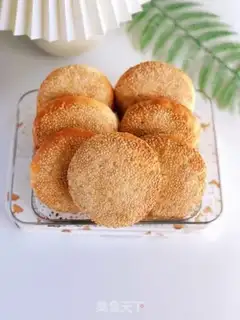 Make Five sesame pancakes step 11
