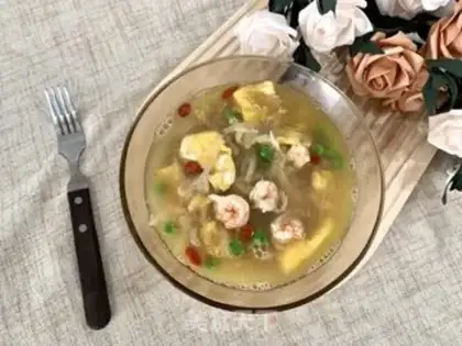 Make Egg radish soup step 14