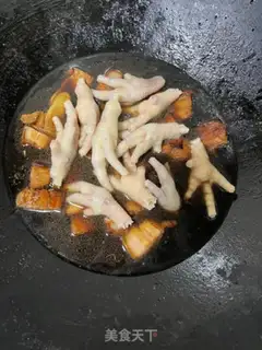 Make Five flowers, chicken claws step 11