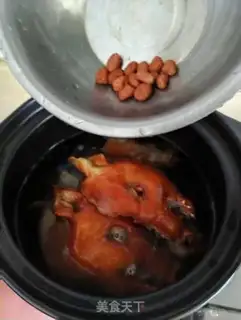 Make Porridge for pork-head peanuts step 5