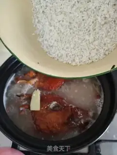 Make Porridge for pork-head peanuts step 7