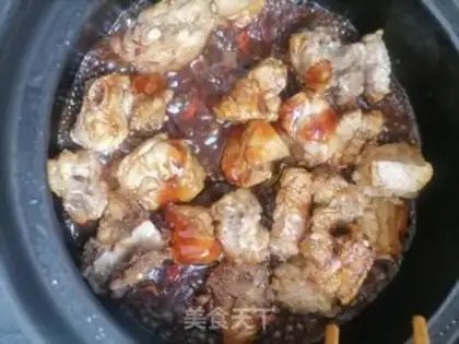 Make The abalone burns the ribs step 5