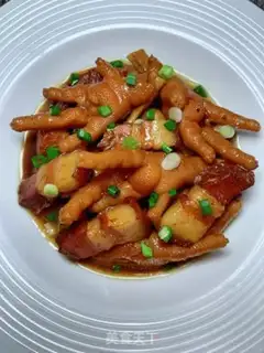 Make Five flowers, chicken claws step 16