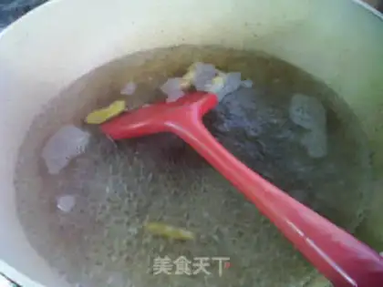Make The green pepper is white and fried squid step 5