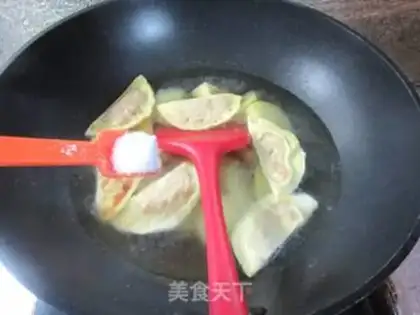 Make Homemade egg dumplings step 6